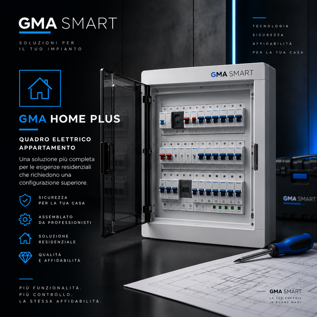 GMA HOME PLUS – Quadro Elettrico Appartamento